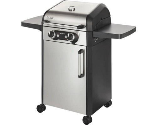 Elektrogrill Enders eFlow Pro 2 Turbo 3 W inkl. Deckelthermometer, Fettauffangschale, Grillrost, Seitenablage, 
 Stromkabel, Warmhalterost silber