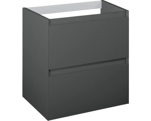 Jungborn Waschtischunterschrank DECEM BxHxT 600 x 635 x 458 mm Frontfarbe anthrazit matt