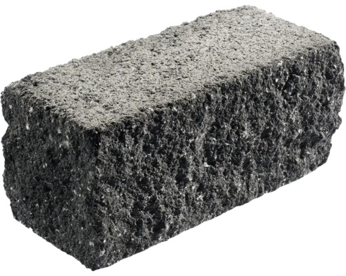 Mauerstein Natura basalt-schwarz 35 x 15 x 16 cm