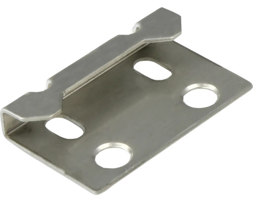 Metallwinkel mit Befestigungslöchern für Regalböden