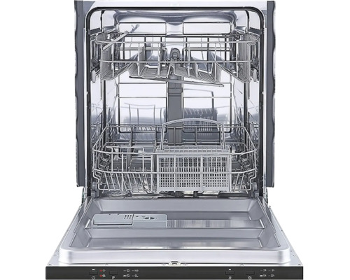 Geöffneter Geschirrspüler mit Geschirrkörben