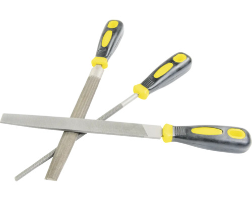 Drei Metallfeilen mit Griff