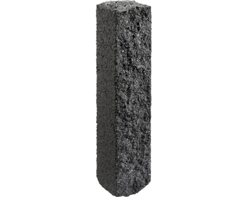 Rechteckpalisade Natura Ambiente basalt-schwarz 16 x 15 x 80 cm