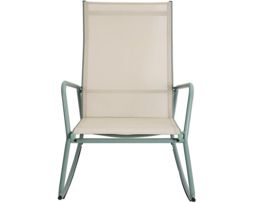 Gartenstuhl mit Armlehnen und Netzbespannung