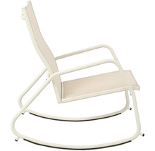 Garten-Schaukelstuhl Brody 68 x 91 x 97 cm Stahl beige