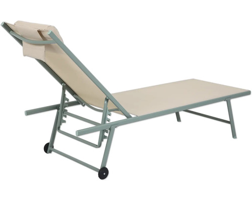 Verstellbare Strandliege mit Rädern