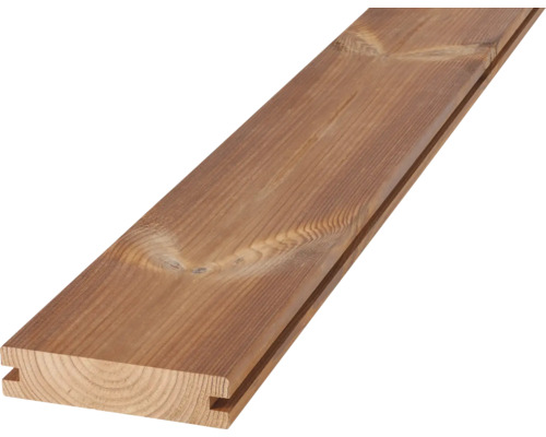Terrassendiele Thermokiefer mit seitlicher Nut 2500 x 117 x 26 mm
