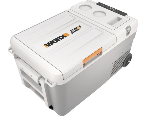 Akku-Kühlbox Worx WX876.9, Temperaturbereich -20°C bis +20°C, inkl. AC-Ladegerät, ohne Akku und Ladegerät