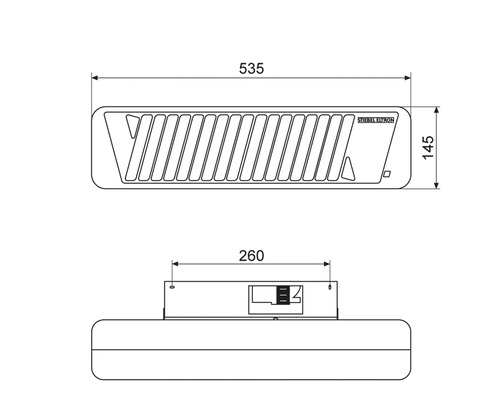 Maßzeichnung Stiebel Eltron Lüfter