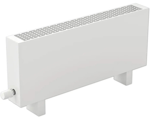Licon Heat Standkonvektor KORALINE Basic LKB H 600 x L 1800 x T 180 mm weiß Heizkörper für die Wandmontage mit Thermostat