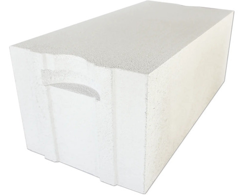 Porenbetonstein mit Griffmulde