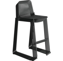 Barhocker Mase 52 x 52 x 105 cm Metall schwarz