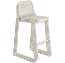 Barhocker Mase 52 x 52 x 105 cm Metall beige