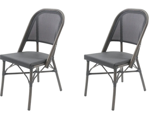 Zwei Klappstühle für den Außenbereich mit Sitzfläche und Rückenlehne