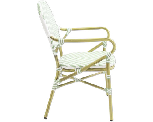 Armlehnstuhl mit Rohrgeflecht