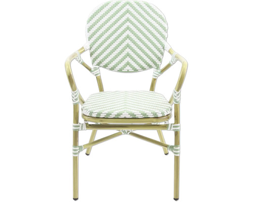 Bistro Stuhl mit Armlehne, Rattanoptik