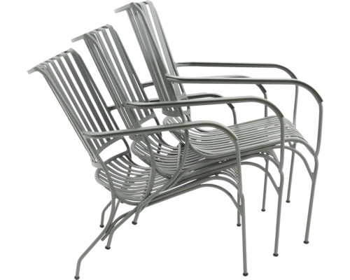 Stapelbare Gartenstühle aus Metall