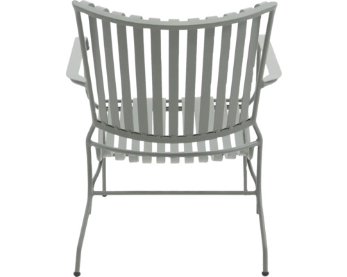 Gartenstuhl mit Armlehnen, Rückansicht