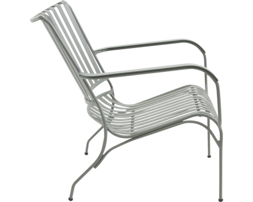 Gartensessel aus Metall mit Armlehnen