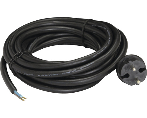 Bohrmaschinenzuleitung IP44 5 m H07RN-F2Gx1,5mm² schwarz mit Konturen-Stecker