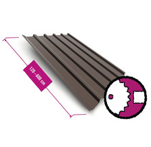 Trapezblech mit einer Länge von 120 bis 600 Zentimetern