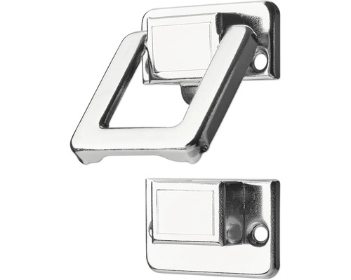 Möbelgriff aus Metall mit dreieckiger Zuglasche