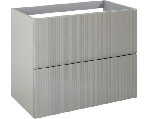 Jungborn Waschtischunterschrank NONUS BxHxT 800 x 635 x 453 mm Frontfarbe fume matt Waschtischunterschrank mit zwei Schubladen