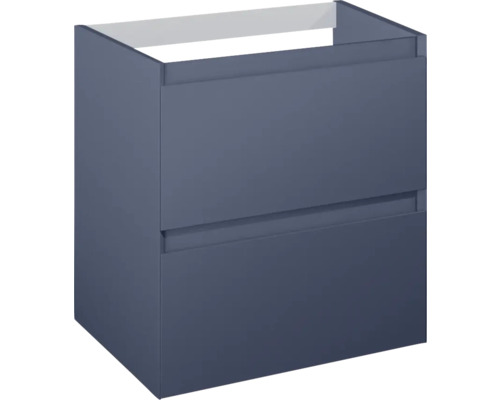 Jungborn Waschtischunterschrank DECEM BxHxT 600 x 635 x 458 mm Frontfarbe navy blau matt