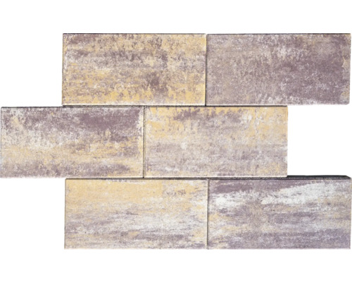 Rechteckige Pflastersteine aus Beton