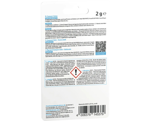 Informationen zu Knauf Compact Colors und Warnhinweise