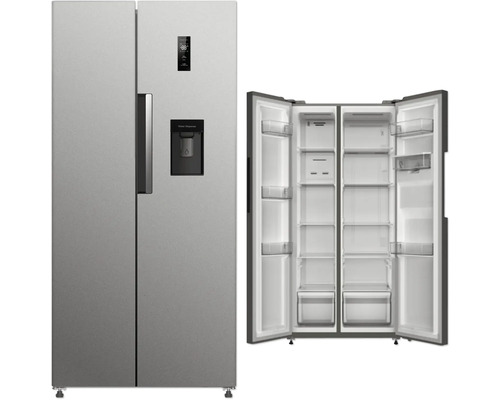 Side by Side Kühlschrank PKM SBS490NFWDIXJ BxHxT 83 x 178,5 x 61 cm Kühlteil 276 l Gefrierteil 168 l silber