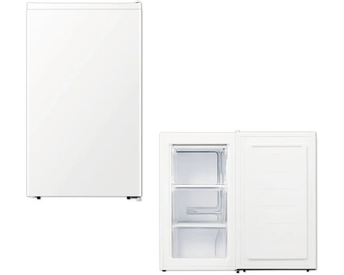 Gefrierschrank PKM GS61E BxHxT 47,5 x 84,2 x 44,8 cm Gefrierteil 61 l Freistehender Gefrierschrank mit geöffneter Tür