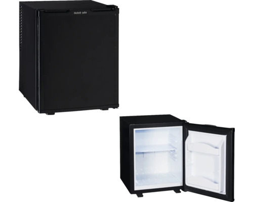 Tischkühlschrank PKM MC35E BxHxT 38,5 x 48,5 x 46 cm Kühlteil 32 l Geschlossener und geöffneter Minikühlschrank