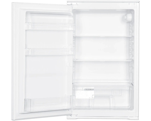 Geöffneter Kühlschrank mit Regalen