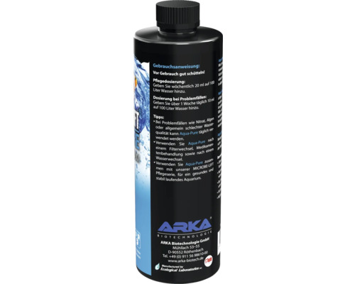 Flasche Aqua-Pure zur Verbesserung der Wasserqualität