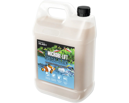 Wasseraufbereiter MICROBE-LIFT Special Blend Wasserpflege Bakterien kristallklares Wasser, Schadstoffabbau, reduziert Ammonium, Nitrat und baut Eiweißverbindungen ab 3785 ml für Süß- und Meerwasser