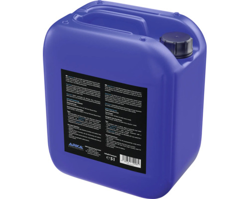 Blauer Kanister mit Wasseraufbereiter für Aquarien