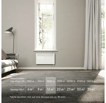 Wandkonvektor Stiebel Eltron CNS 1000 Plus 42,6x45 cm 1000 Watt