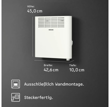 Wandkonvektor Stiebel Eltron CNS 1000 Plus 42,6x45 cm 1000 Watt