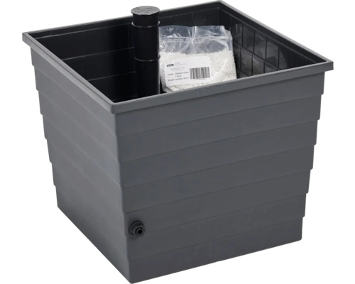 WaterUps Pflanzkübel BERA mit Wassertank, Wassersparsystem 20 l 48 x 48 x 43 cm schwarz WaterUps Pflanzkübel BERA mit Wassertank, Wassersparsystem 20 l 48 x 48 x 43 cm schwarz