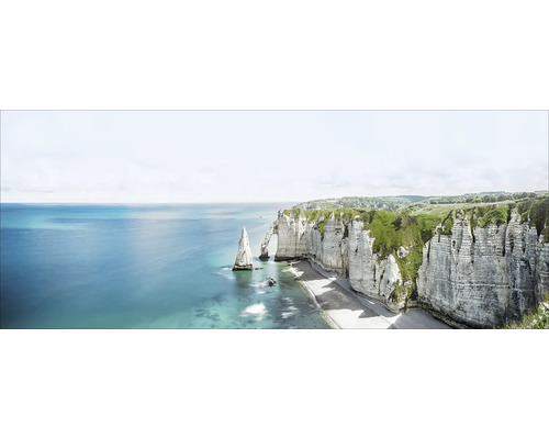 Glasbild Etretat Normandie 80x30 cm