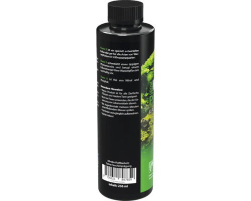 Flasche mit Kaliumdünger für Süßwasseraquarien mit 236 Milliliter Inhalt