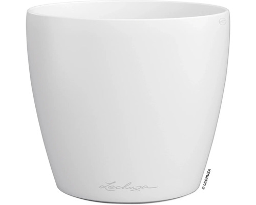 Blumentopf CLASSICO Color DECO 14 Lechuza Kunststoff 13,7 x 13,7 x 15,2 cm weiß Weißer Pflanztopf