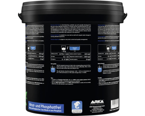 Eimer Premium Reef Salt, geeignet für Meerwasseraquarien, nitrat- und phosphatfrei