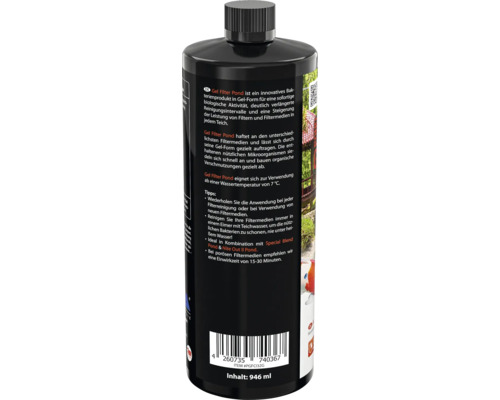 Flüssiger Teichfilterbakterienstarter in einer 946 ml Flasche