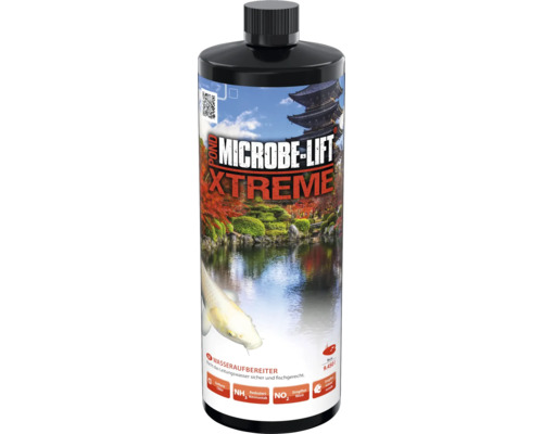 Teichpflege MICROBE-LIFT POND Teich Xtreme 946 ml Wasseraufbereiter entfernt Chlor und Ammoniak, entgiftet Kupfer, Schwermetalle, Nitrit und Nitrat