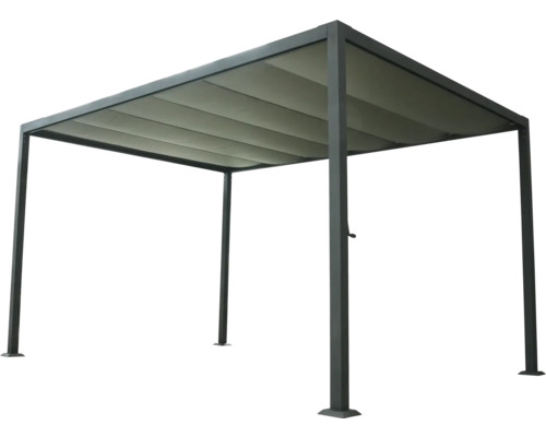 Freistehende Pergola mit Lamellendach für den Garten