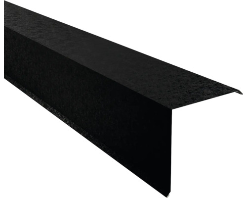 PRECIT Ortgangblech für Trapezblech Tiefschwarz RAL 9005 Shimoco 80µm 1000 mm x 180 mm x 180 mm x 0,5 mm