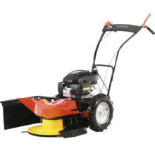 Wiesenmäher mit Motor und Rädern