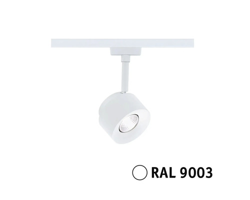 Weißer LED-Strahler zur Schienenmontage